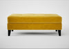 Mistral Footstool Smart Luxe Velvet Canary / Black
