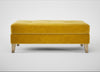 Mistral Footstool Smart Luxe Velvet Canary / Natural
