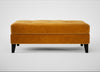 Mistral Footstool Smart Luxe Velvet Cognac / Black
