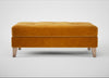 Mistral Footstool Smart Luxe Velvet Cognac / Natural