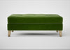 Mistral Footstool Smart Luxe Velvet Grass / Natural