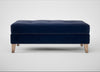 Mistral Footstool Smart Luxe Velvet Midnight / Natural