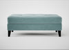 Mistral Footstool Smart Luxe Velvet Mineral Blue / Black