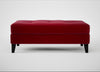 Mistral Footstool Smart Luxe Velvet Mulberry / Black