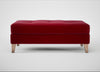 Mistral Footstool Smart Luxe Velvet Mulberry / Natural