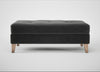 Mistral Footstool Smart Luxe Velvet Nickel / Natural
