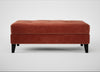 Mistral Footstool Smart Luxe Velvet Tawny / Black