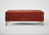 Mistral Footstool Smart Luxe Velvet Tawny / Natural