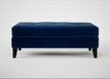 Mistral Footstool Smart Velvet Dusk / Black
