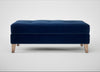 Mistral Footstool Smart Velvet Dusk / Natural
