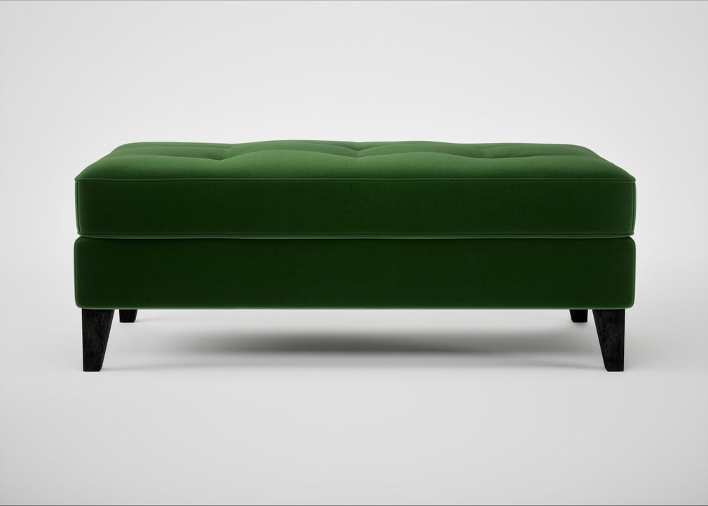 Mistral Footstool Smart Velvet Forest / Black