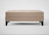 Mistral Footstool Smart Velvet Pebble / Black
