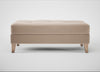 Mistral Footstool Smart Velvet Pebble / Natural