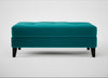 Mistral Footstool Smart Velvet Petrol / Black