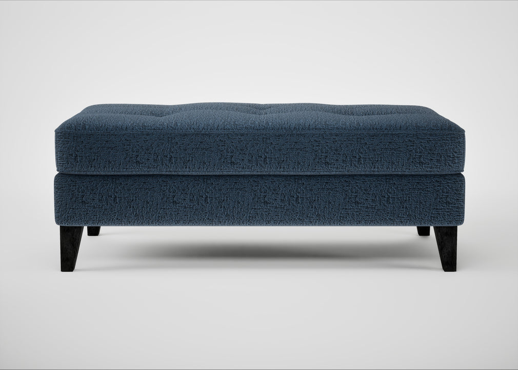 Mistral Footstool Boucle Velvet Space / Black
