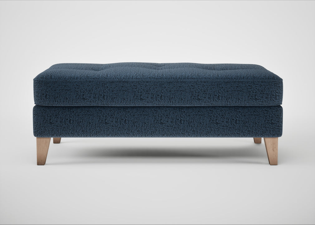 Mistral Footstool Boucle Velvet Space / Natural