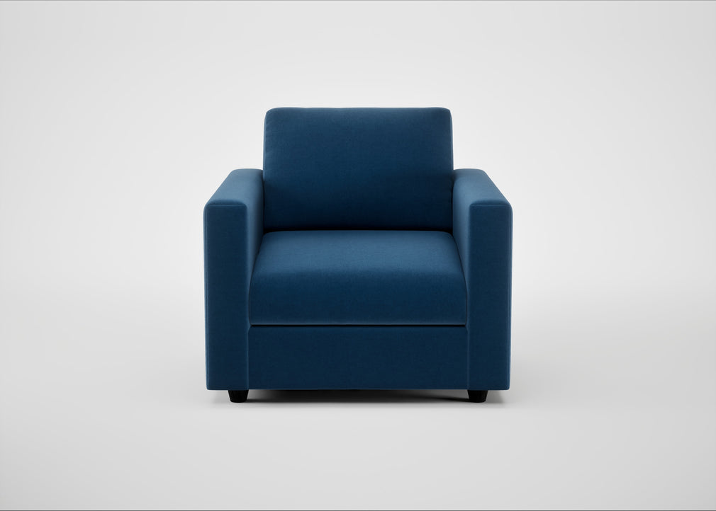 Nimbus II Armchair Cotton Velvet Petrol