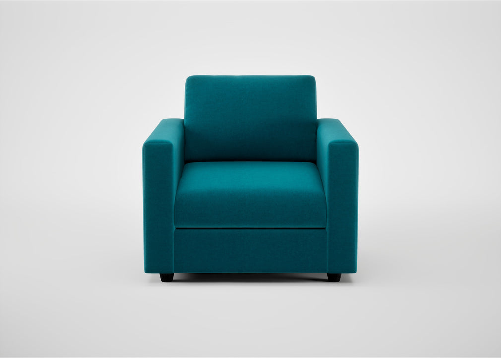 Nimbus II Armchair Cotton Velvet Teal