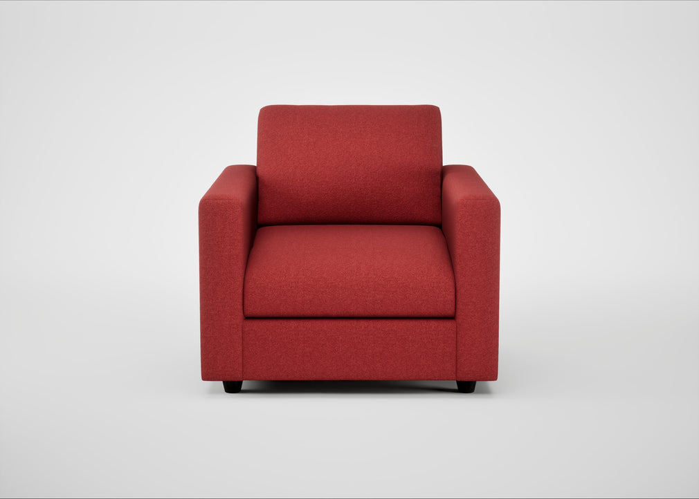 Nimbus II Armchair Melton Wool Red Oxide