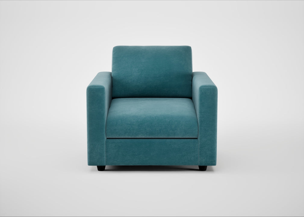 Nimbus II Armchair Smart Luxe Velvet Airforce Blue
