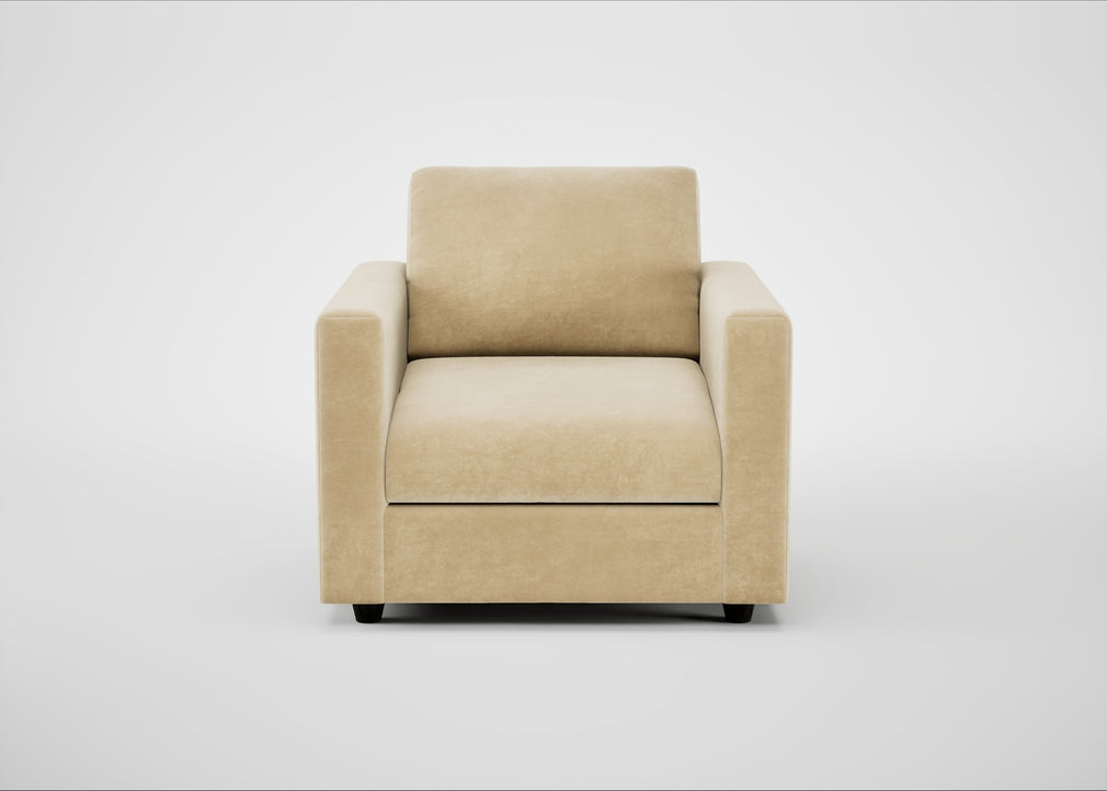 Nimbus II Armchair Smart Luxe Velvet Biscuit