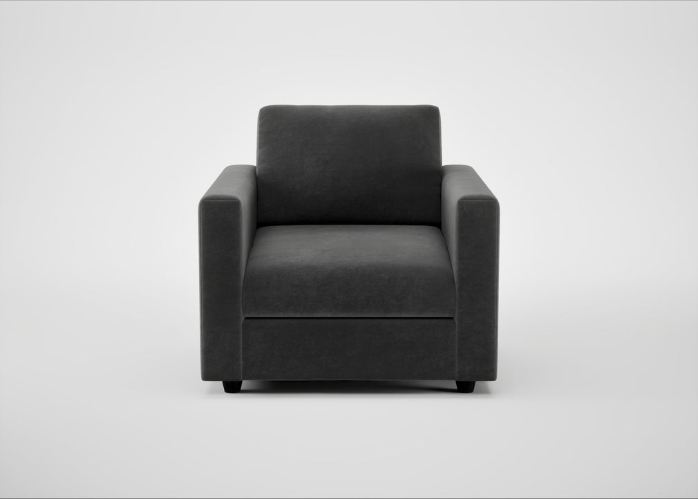 Nimbus II Armchair Smart Luxe Velvet Nickel