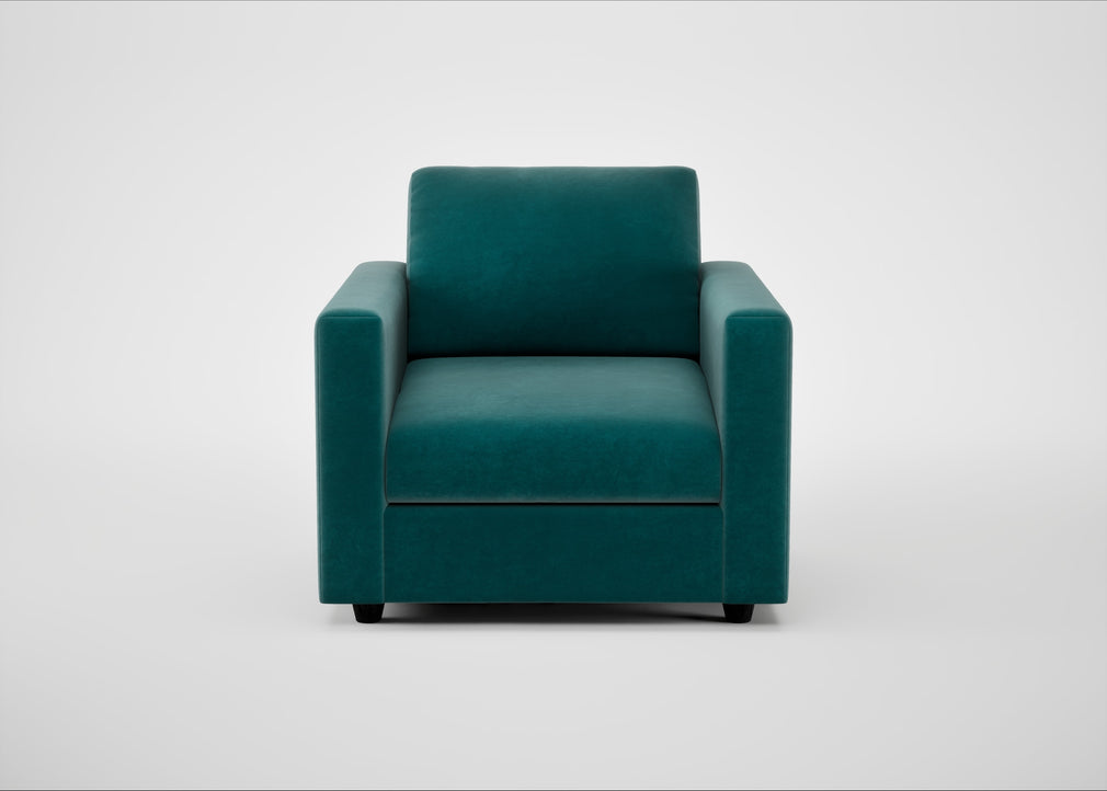Nimbus II Armchair Smart Luxe Velvet Ocean Green