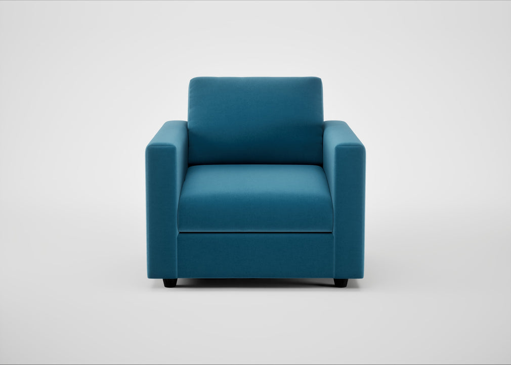 Nimbus II Armchair Smart Velvet Ocean Blue