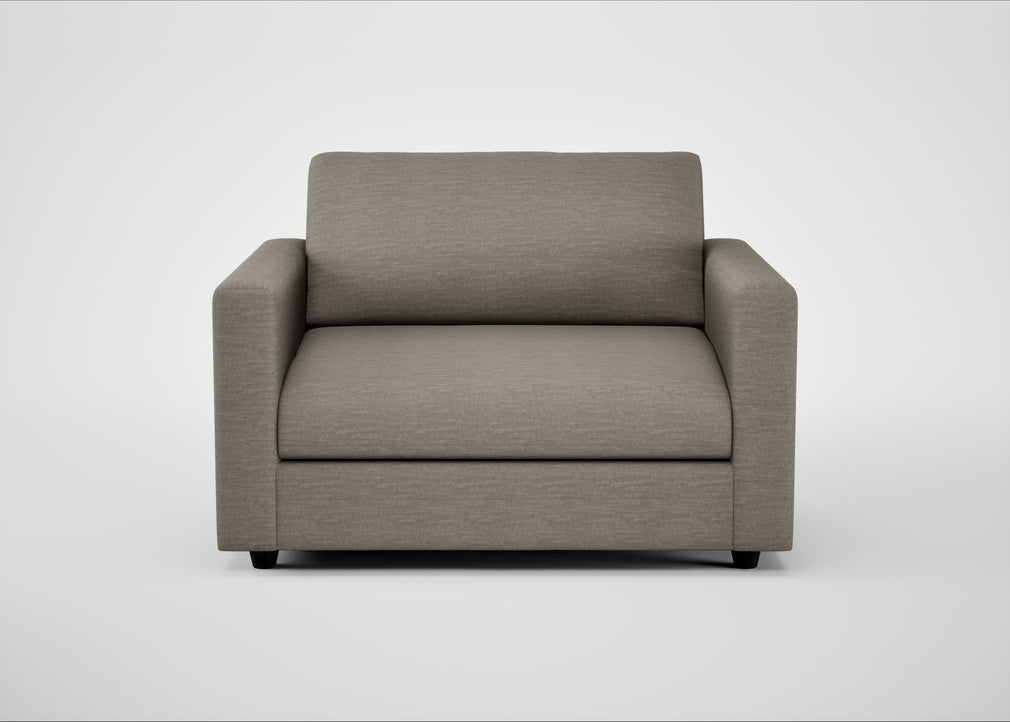 Nimbus II Loveseat Broad Weave Pebble