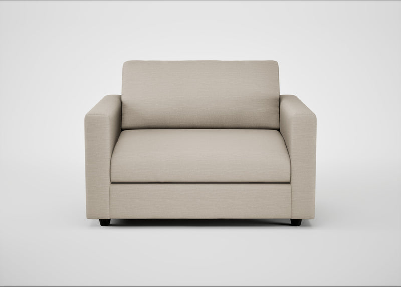 Nimbus II Loveseat Broad Weave Putty