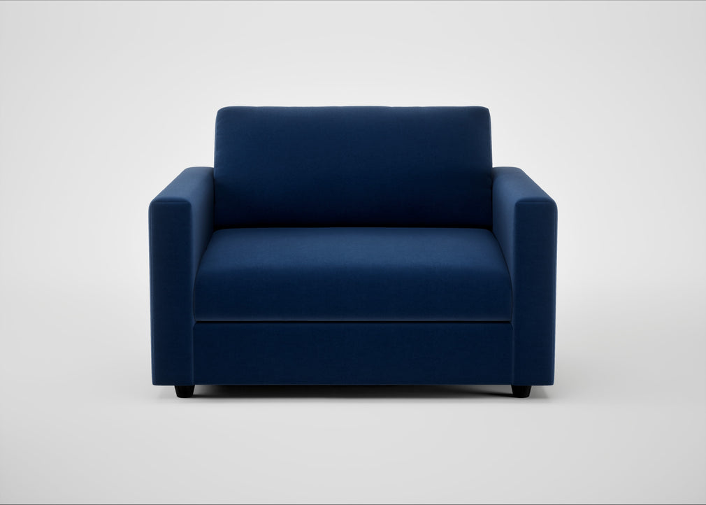 Nimbus II Loveseat Cotton Velvet Midnight