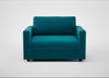 Nimbus II Loveseat Cotton Velvet Teal