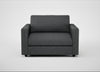 Nimbus II Loveseat Melton Wool Granite