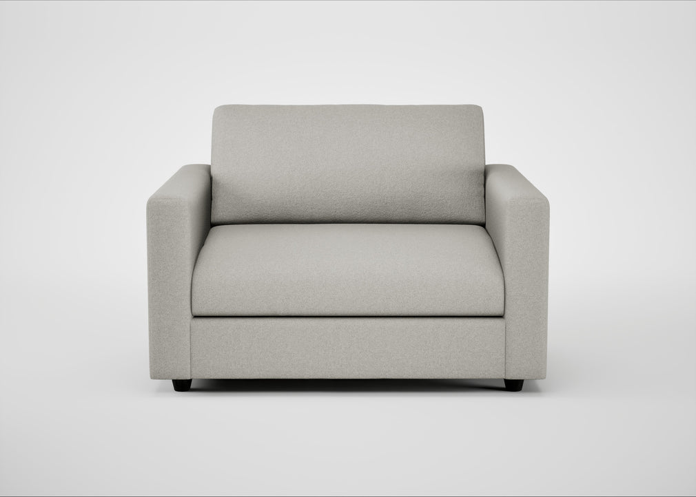 Nimbus II Loveseat Melton Wool Limestone