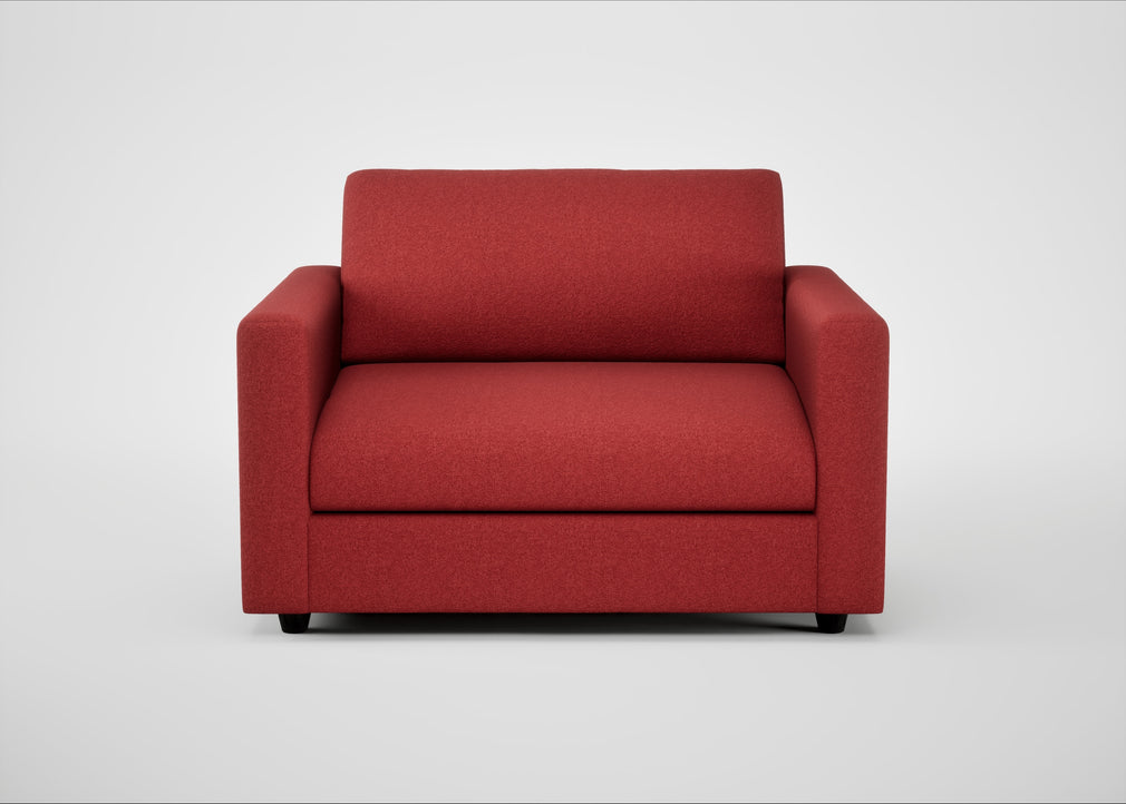 Nimbus II Loveseat Melton Wool Red Oxide