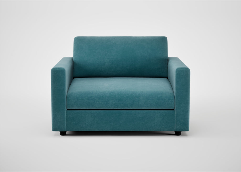 Nimbus II Loveseat Smart Luxe Velvet Airforce Blue