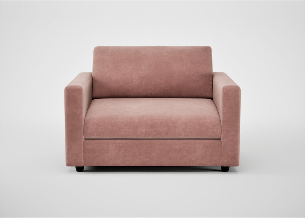 Nimbus II Loveseat Smart Luxe Velvet Dusky Pink