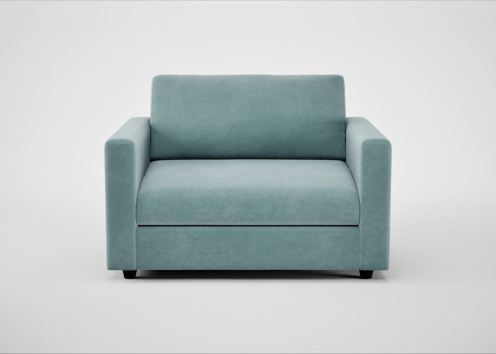 Nimbus II Loveseat Smart Luxe Velvet Mineral Blue