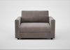 Nimbus II Loveseat Smart Luxe Velvet Mushroom