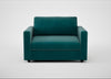 Nimbus II Loveseat Smart Luxe Velvet Ocean Green