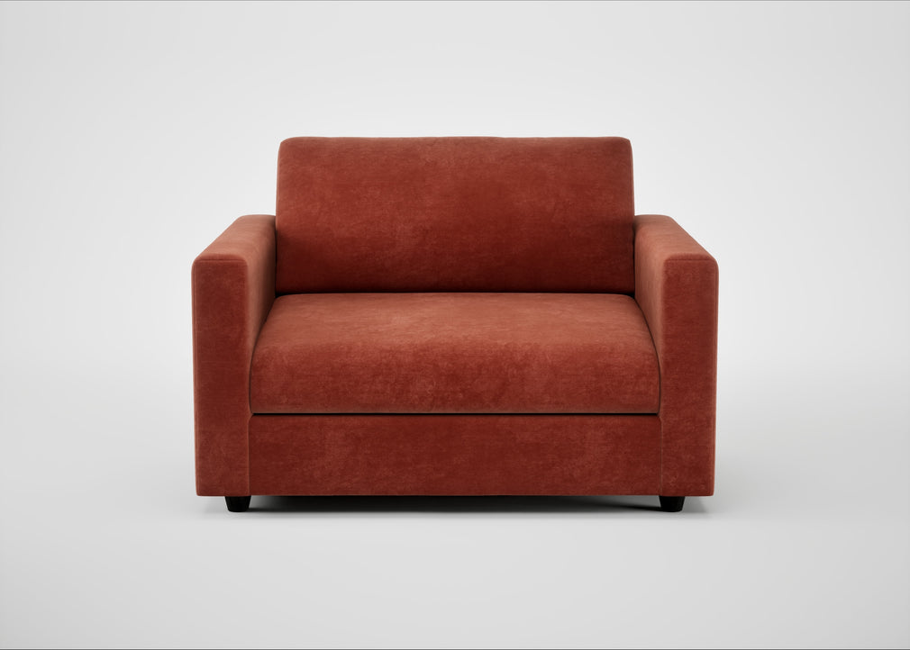 Nimbus II Loveseat Smart Luxe Velvet Tawny