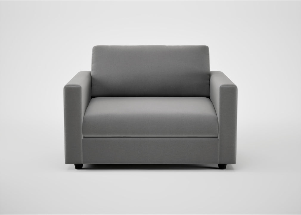 Nimbus II Loveseat Smart Velvet Mercury