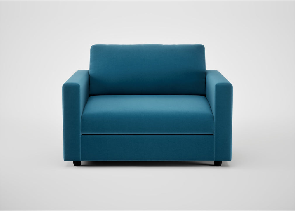 Nimbus II Loveseat Smart Velvet Ocean Blue