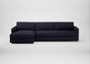 Nimbus II Left Hand Facing Chaise Corner Sofa Boucle Indigo