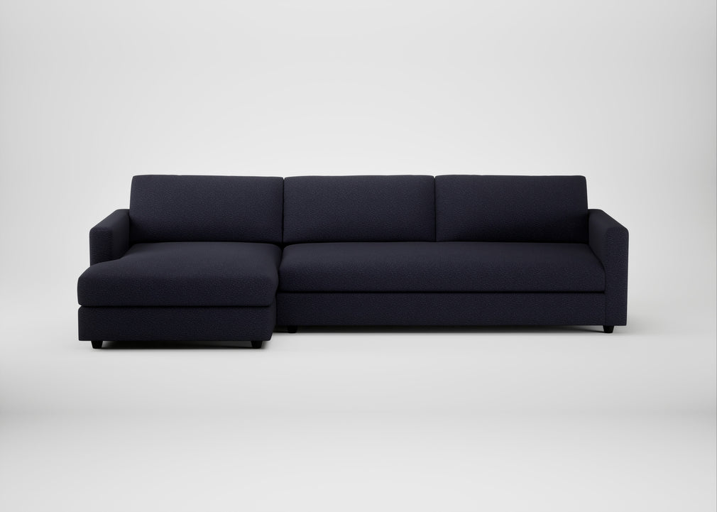 Nimbus II Left Hand Facing Chaise Corner Sofa Boucle Indigo