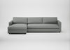 Nimbus II Left Hand Facing Chaise Corner Sofa Boucle Steel