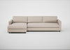 Nimbus II Left Hand Facing Chaise Corner Sofa Boucle Tweed Pearl