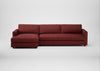Nimbus II Left Hand Facing Chaise Corner Sofa Capelo Linen-Cotton Etruscan Red