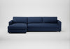 Nimbus II Left Hand Facing Chaise Corner Sofa Capelo Linen-Cotton Inkspot