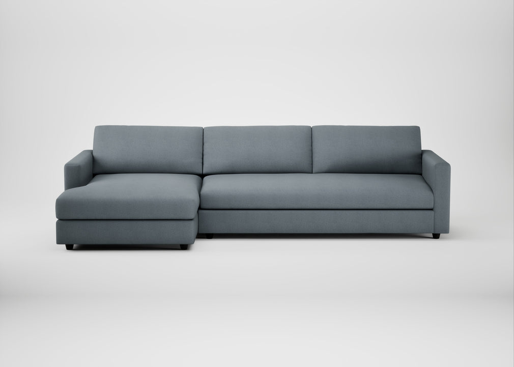 Nimbus II Left Hand Facing Chaise Corner Sofa Capelo Linen-Cotton Mineral